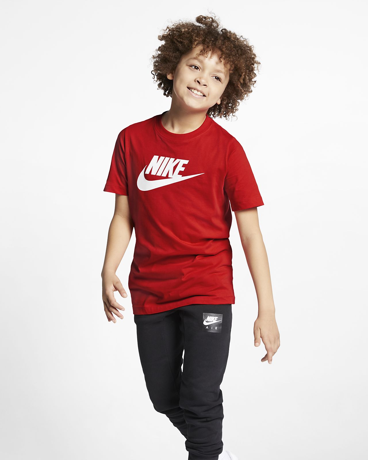 boys red nike t shirt