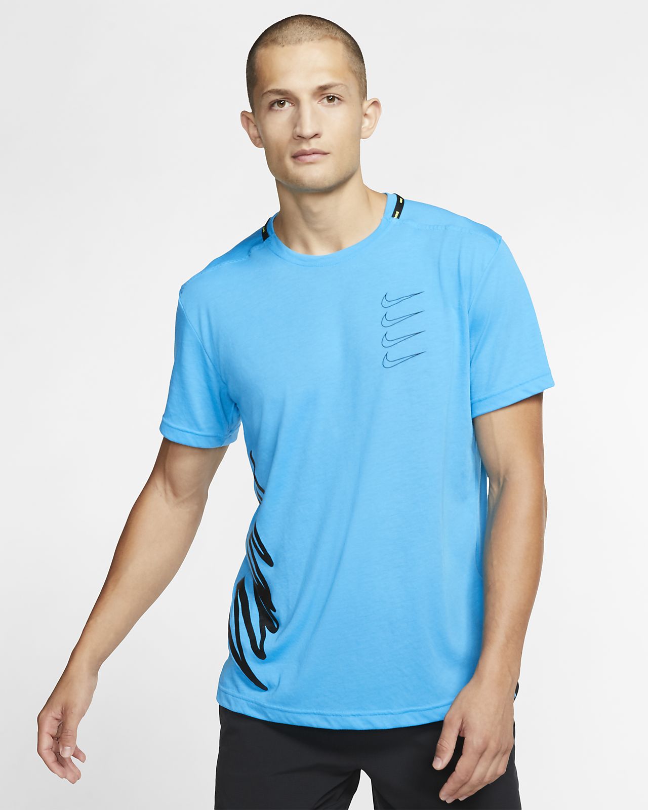 nike men's short sleeve training top