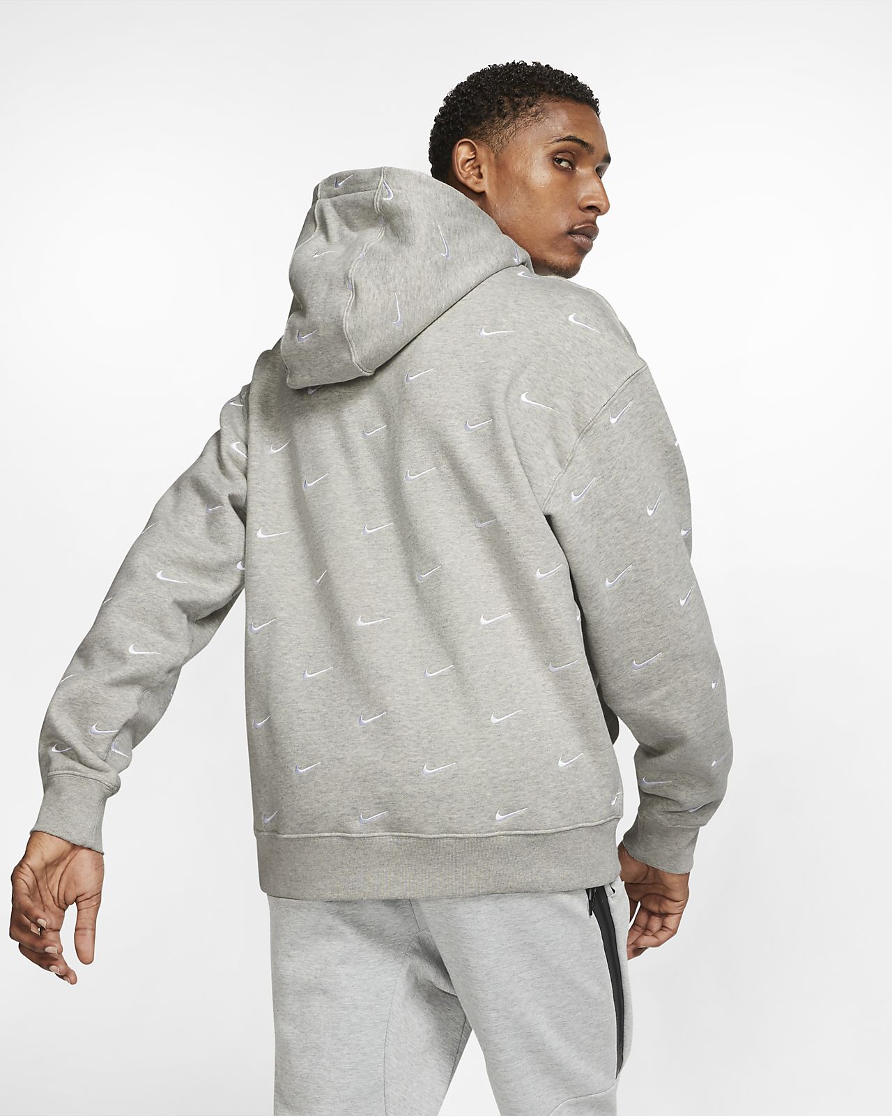 sweat à capuche avec logo swoosh