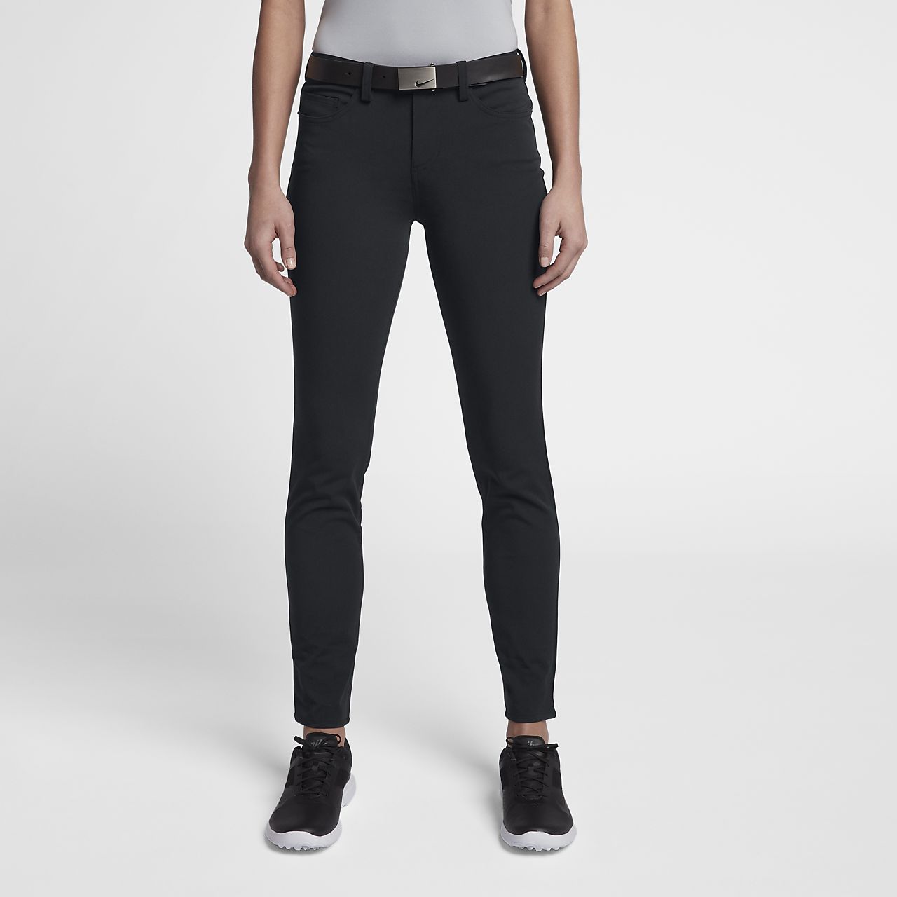 black tapered joggers womens