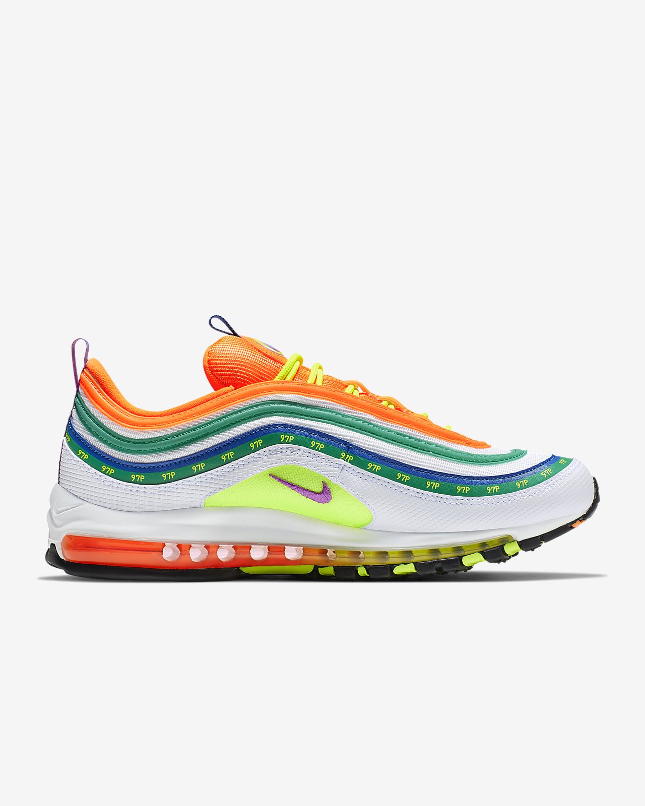 air max 97 jaune rose bleu