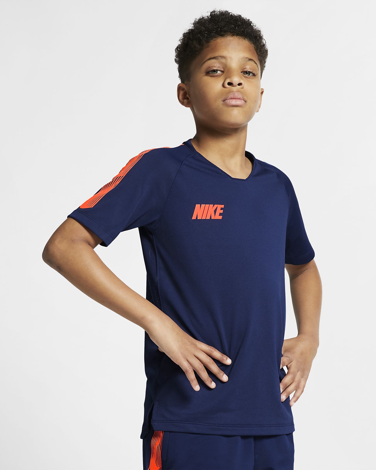 Nike Breathe Squad Older Kids' Short-Sleeve Football Top. Nike HR