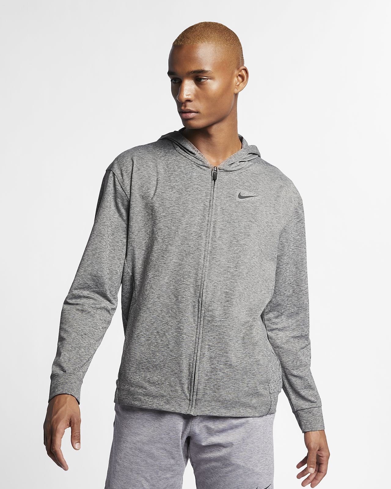 sweat à capuche de yoga entièrement zippé pour homme
