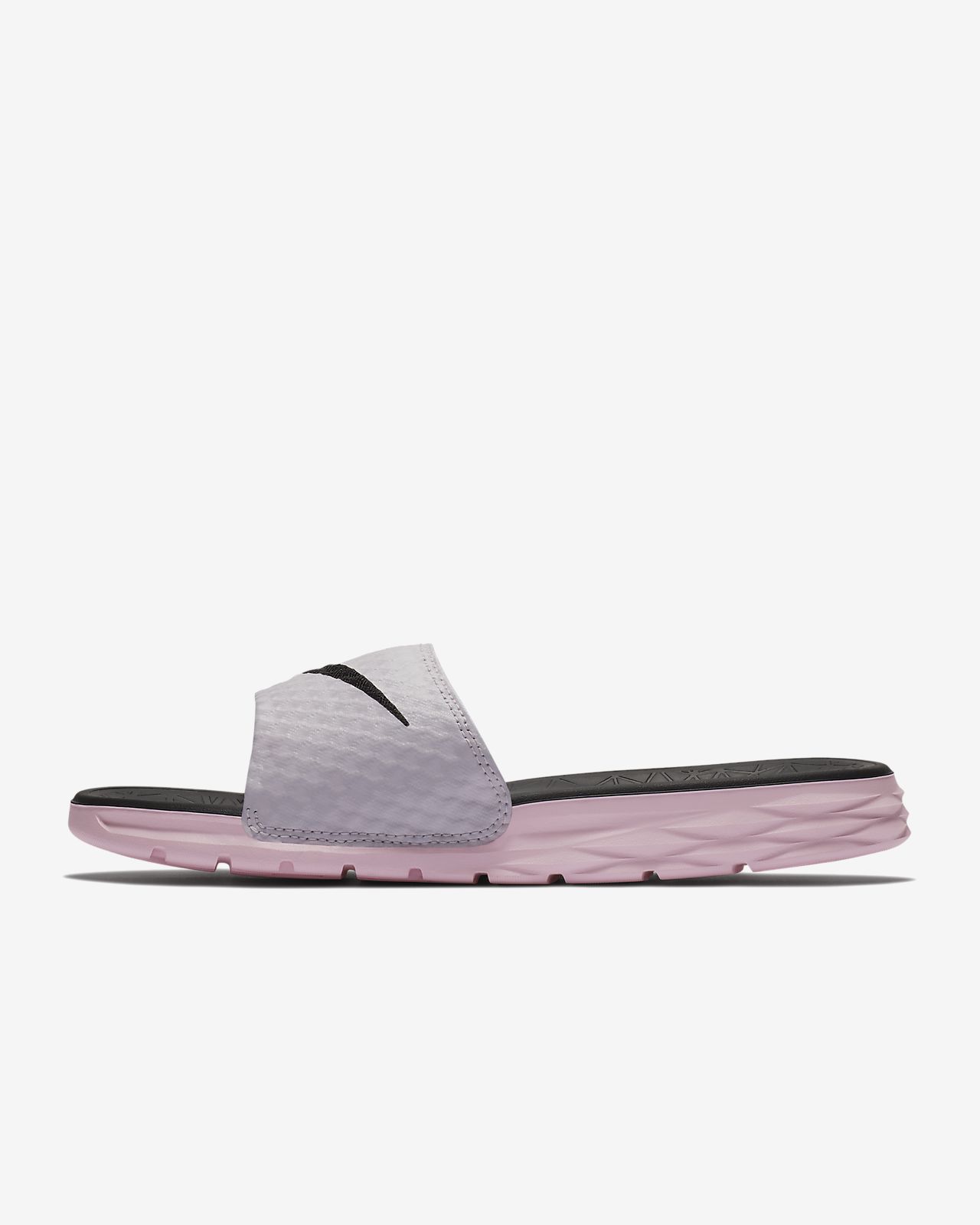 nike benassi solarsoft slide women's pink