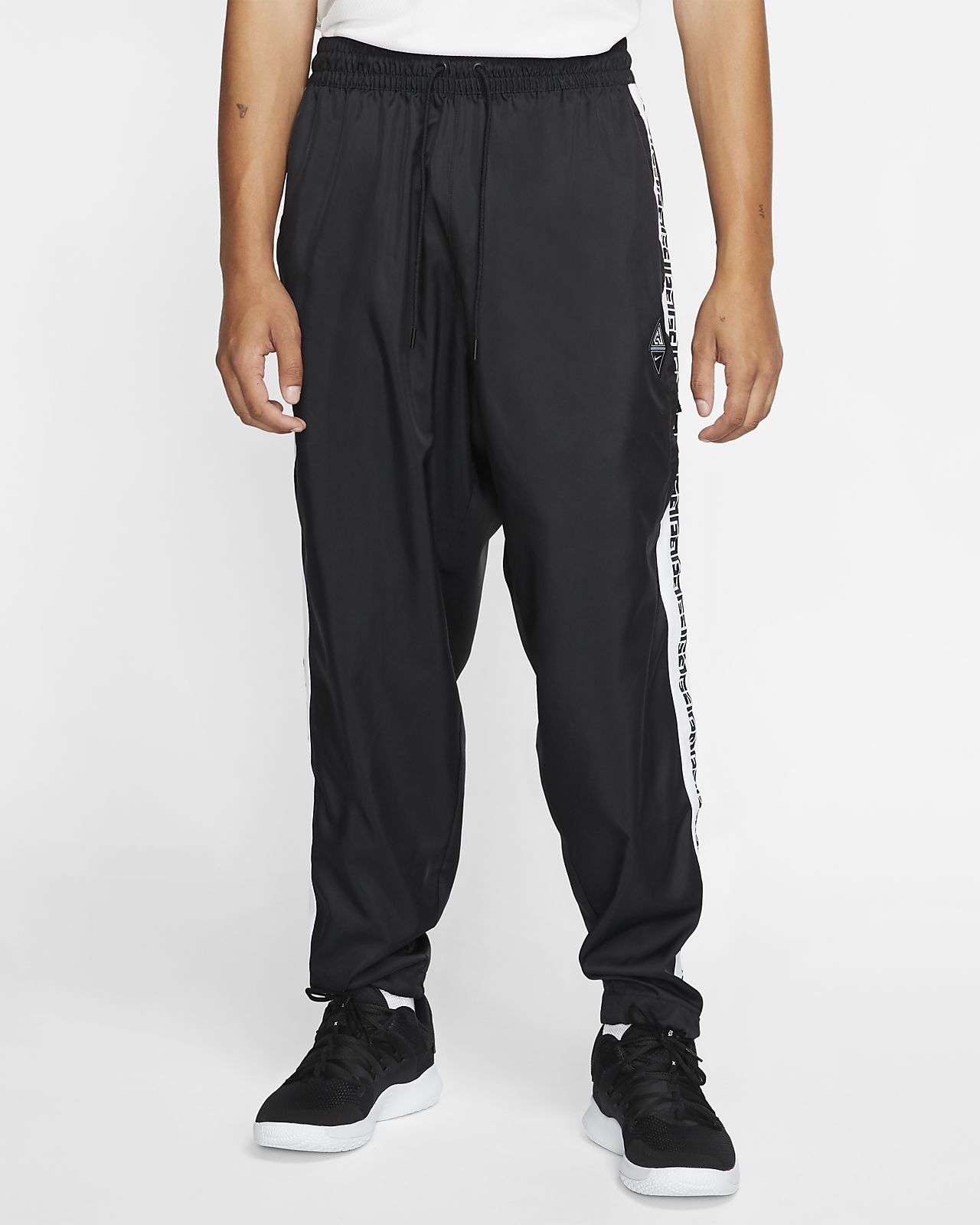 nike throwback men's woven tracksuit basketball pants