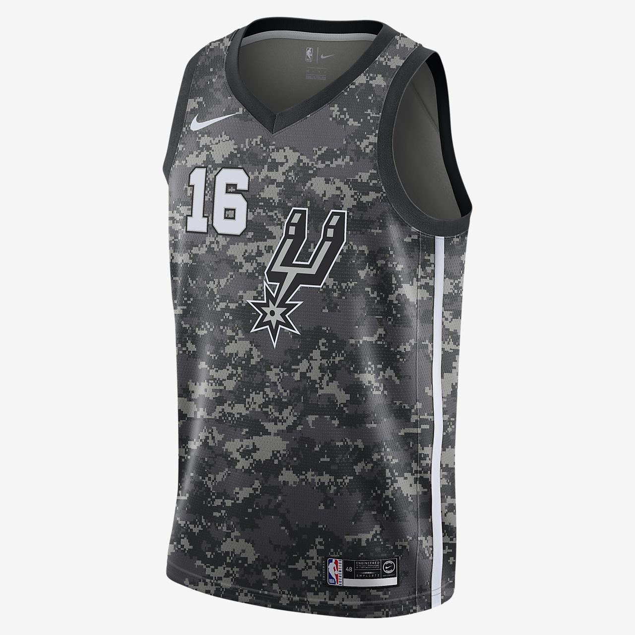 Pau Gasol City Edition Swingman (San Antonio Spurs) Men's Nike NBA Connected Jersey