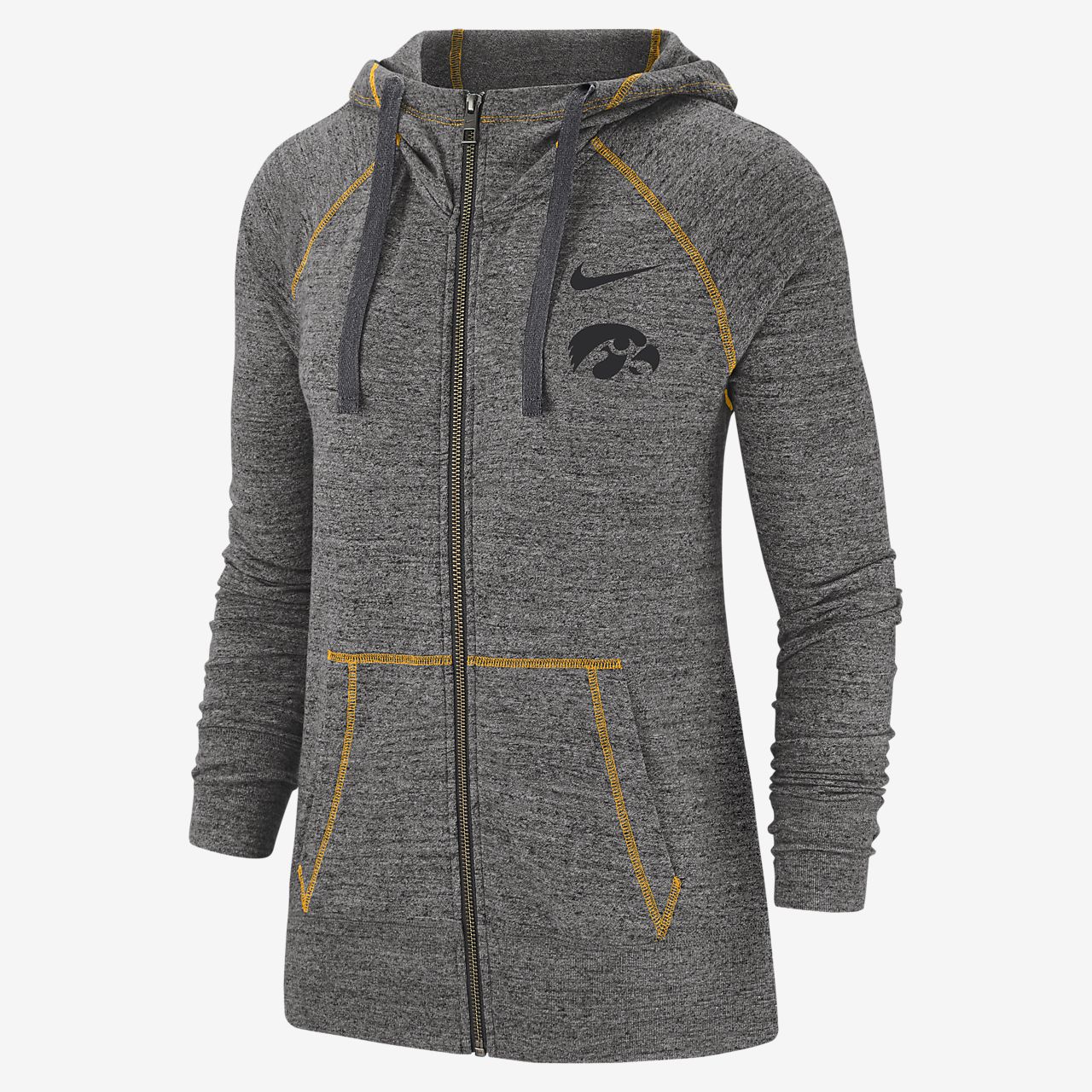 Nike College Gym Vintage (Iowa) Women's Full Zip Hoodie Nike College Gym Vintage (Iowa) Women's Full Zip Hoodie
