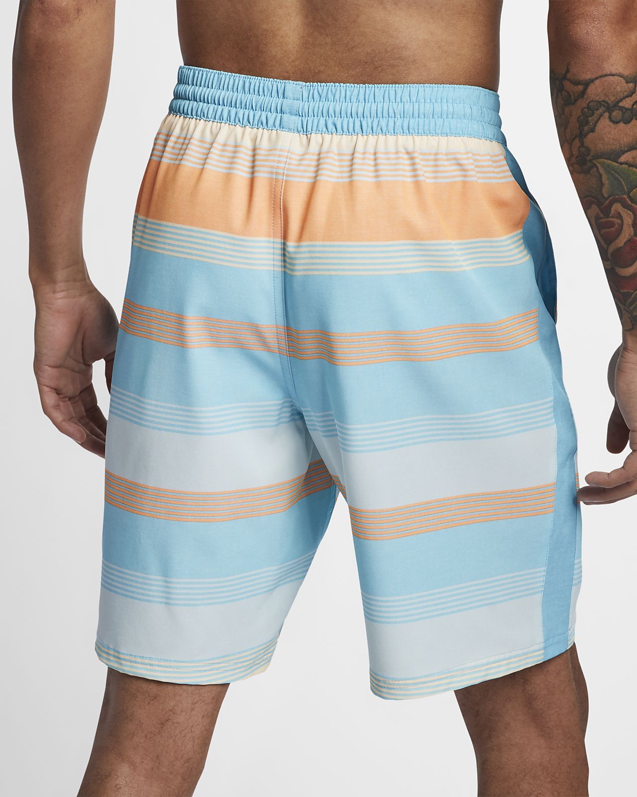 nike linen racer swim trunks