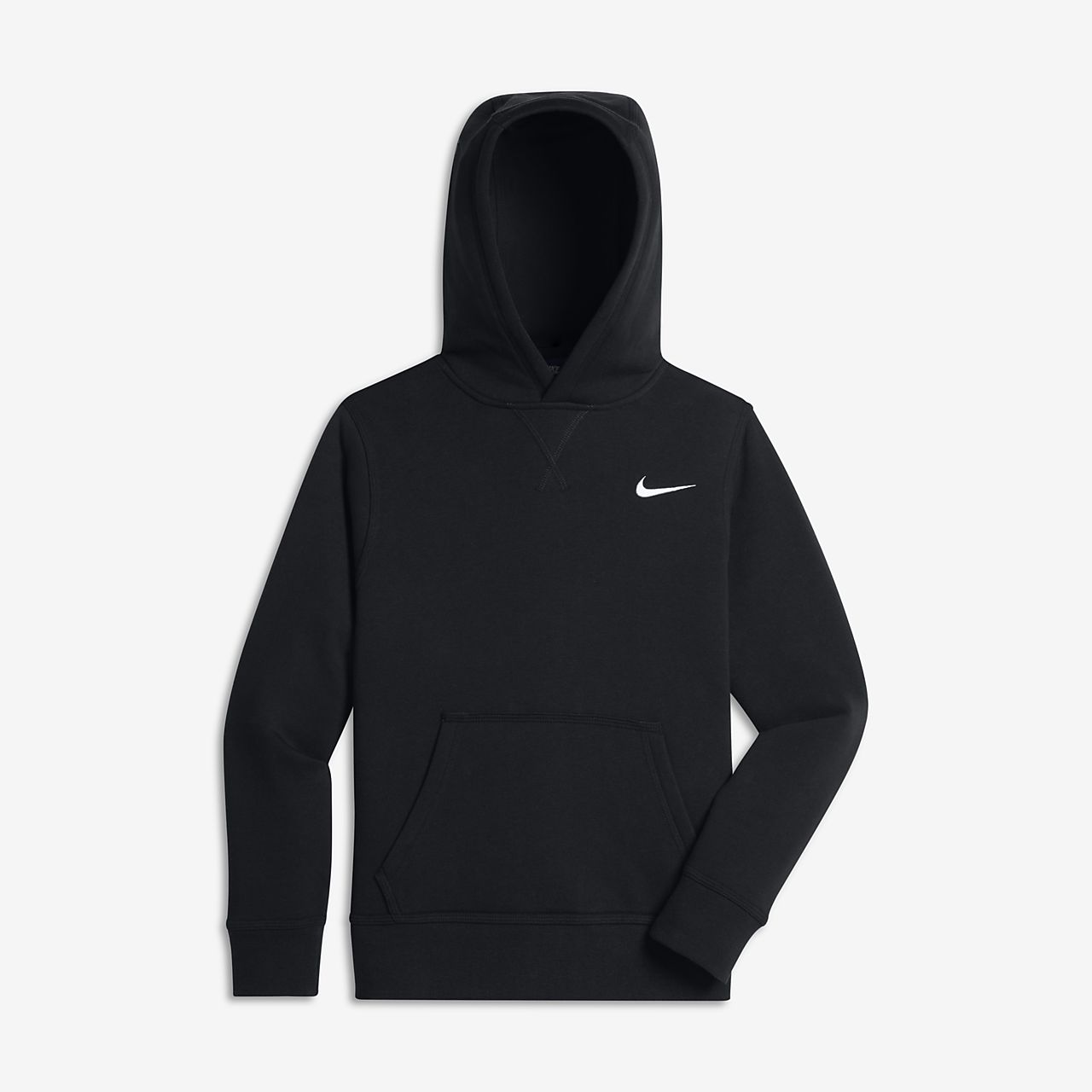 nike logo hoodie black