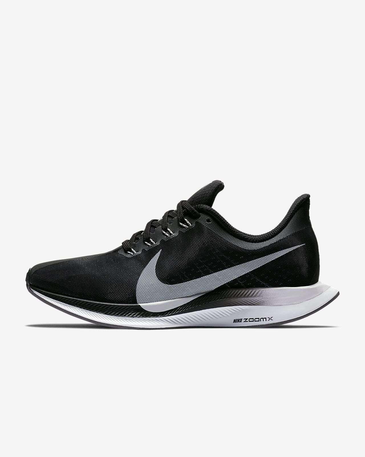nike zoomx black and white