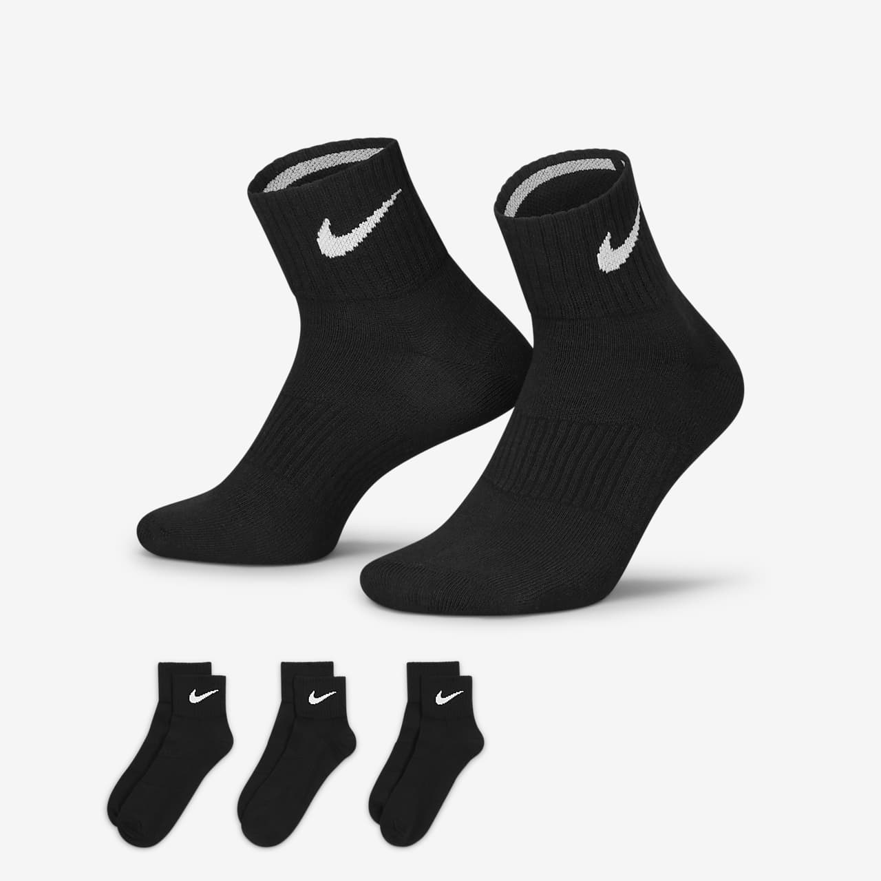 Nike Performance Lightweight Training Ankle Socks (3 Pairs). Nike PT