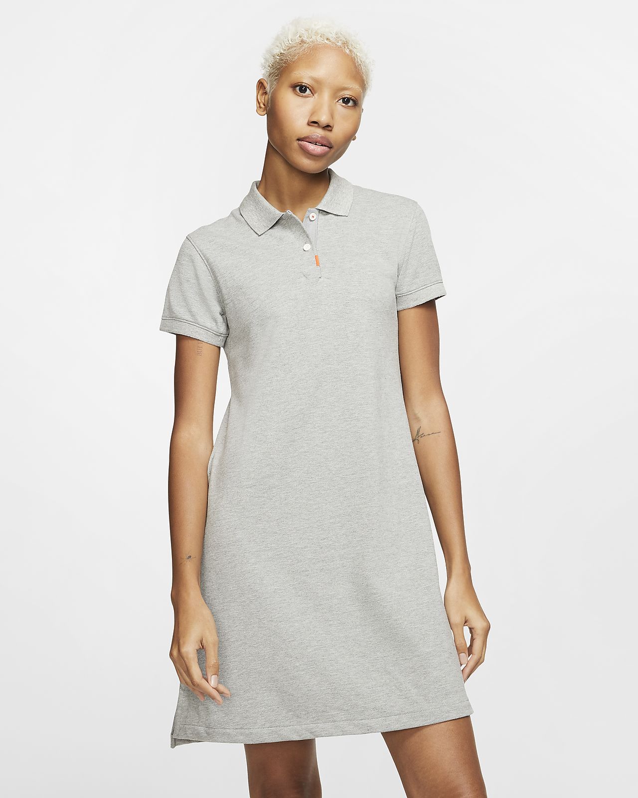 grey nike polo