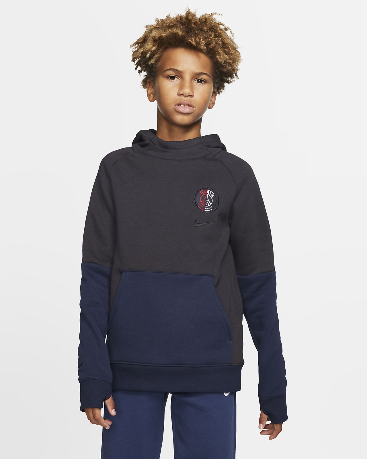 PSG Big Kids' (Boys') Fleece Pullover Hoodie PSG Big Kids' (Boys') Fleece Pullover Hoodie