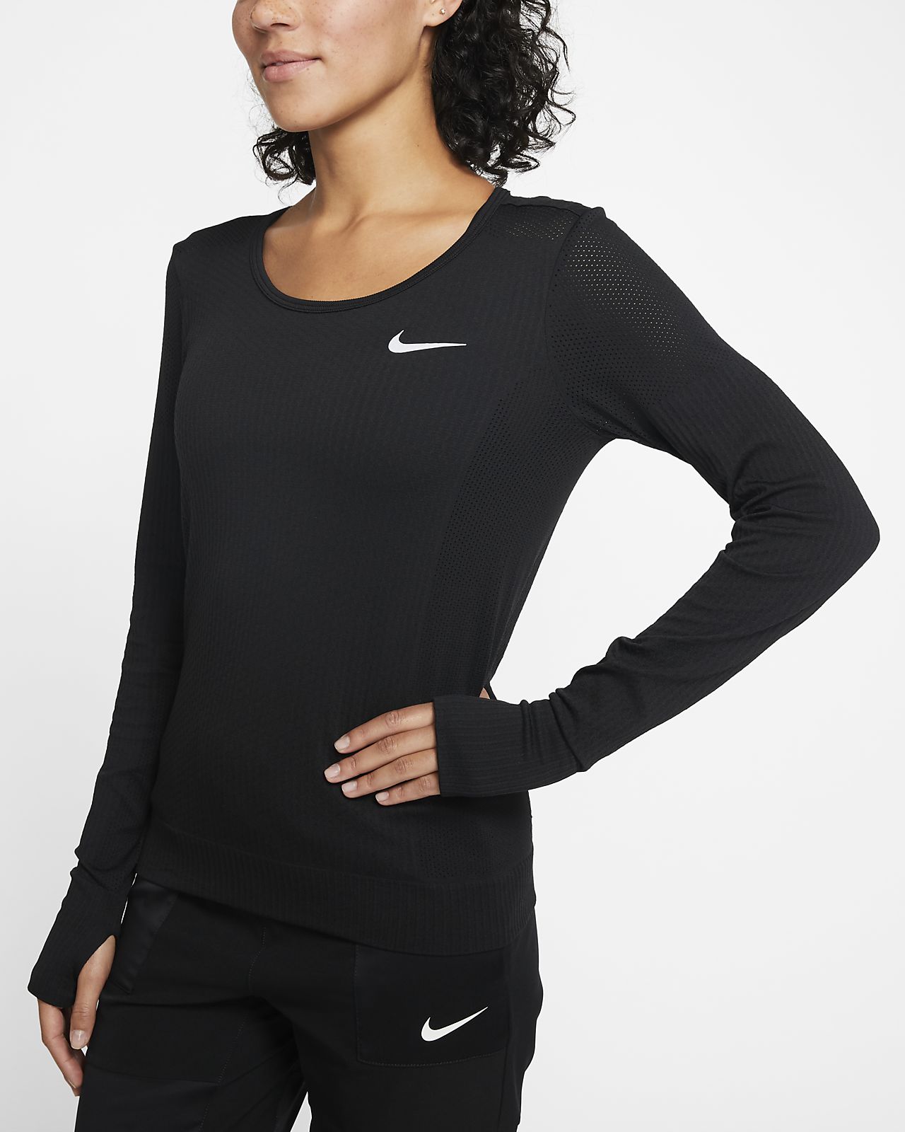 ladies nike long sleeve running top