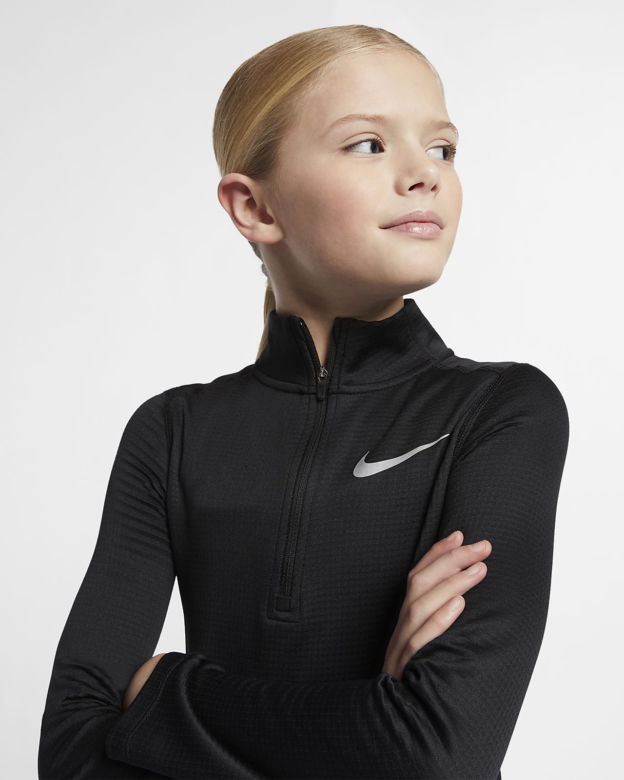 ladies nike zip up top