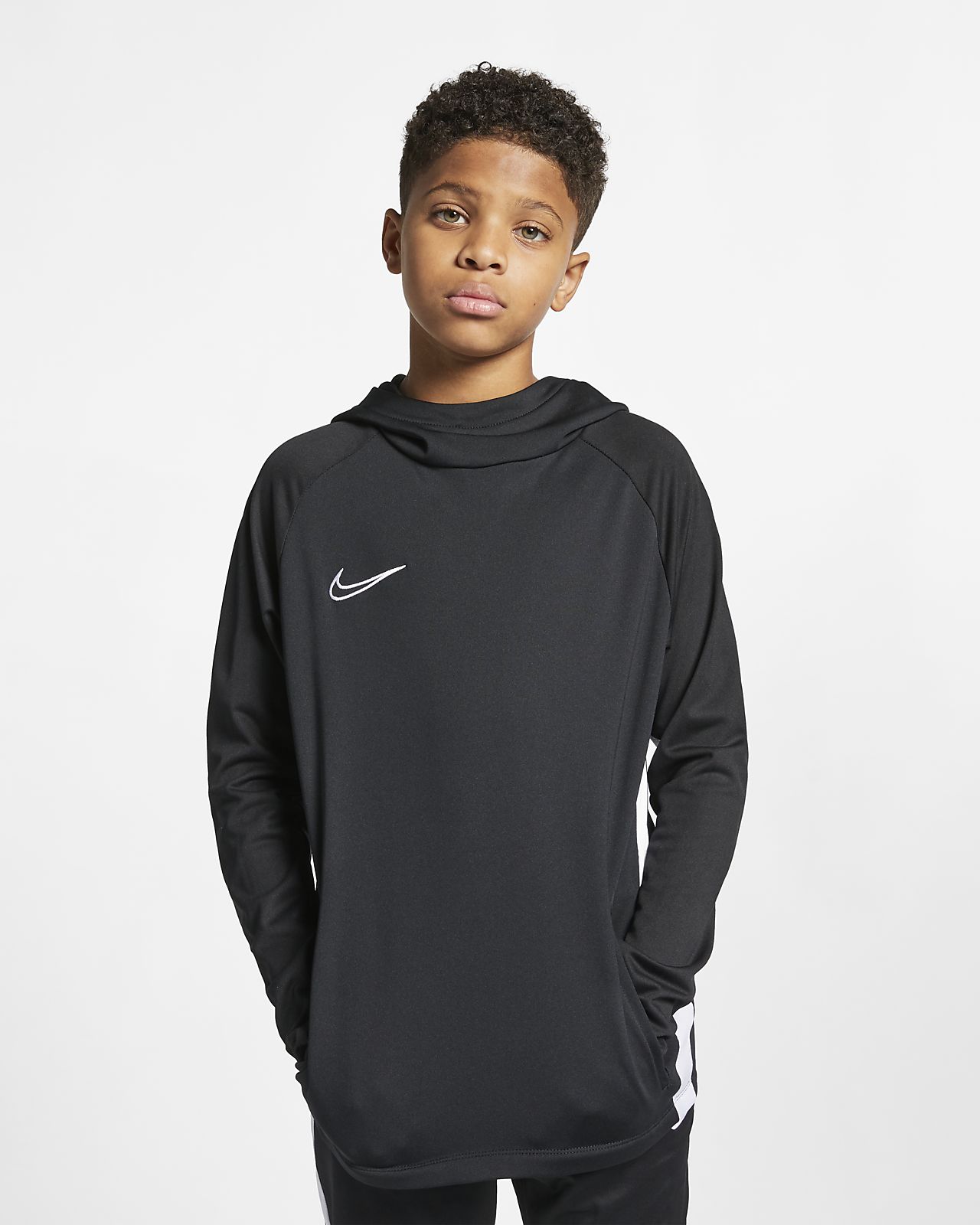 Nike Dri FIT Academy Older Kids' Football Pullover Hoodie Nike Dri FIT Academy Older Kids' Football Pullover Hoodie