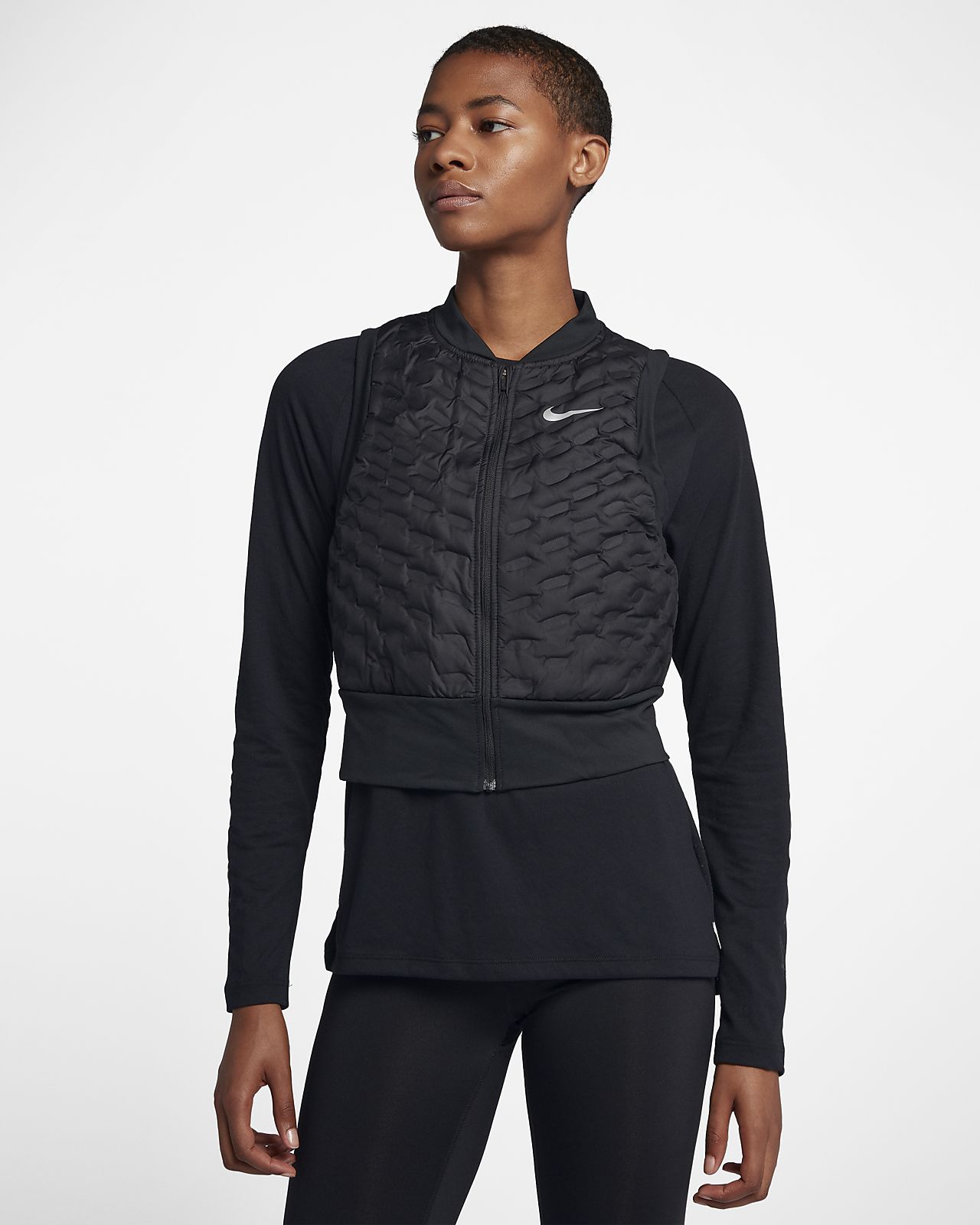 Nike AeroLoft Hardloopbodywarmer voor dames Nike AeroLoft Hardloopbodywarmer voor dames