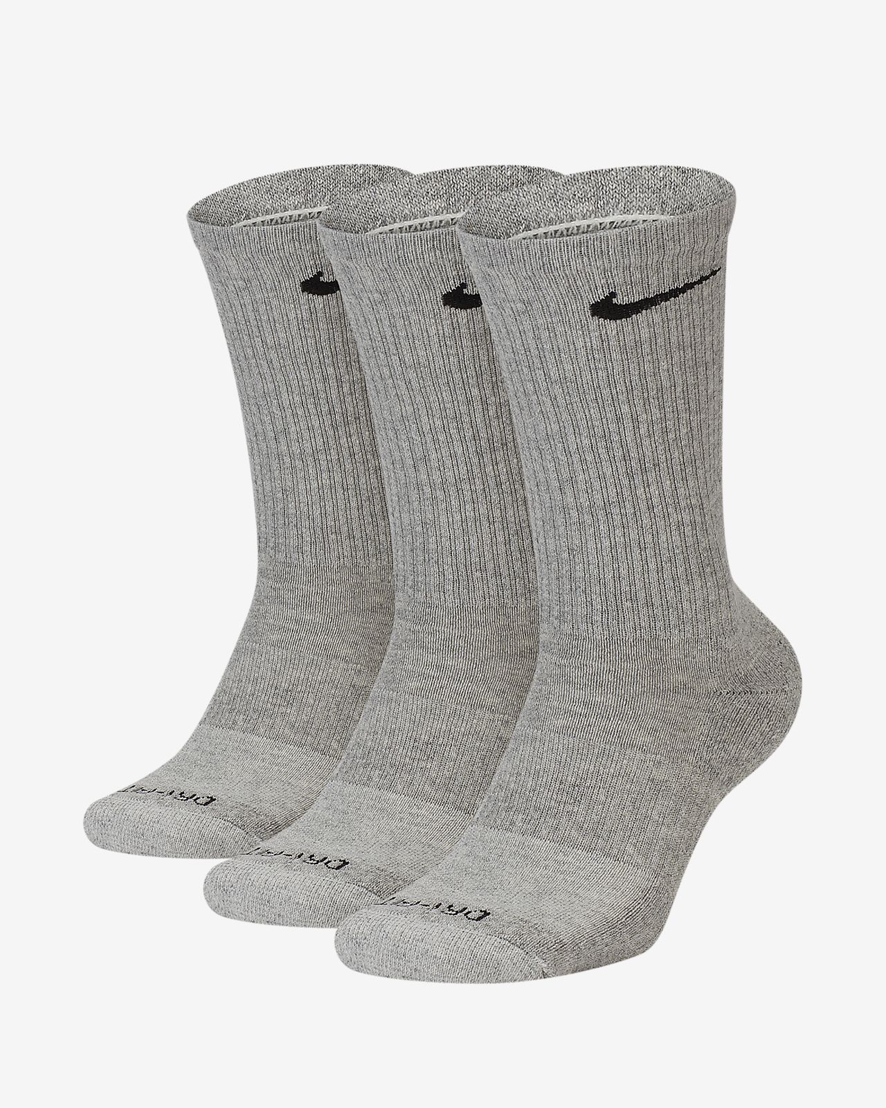 Nike Everyday Plus Cushion Training Crew Socks (3 Pairs). Nike.com