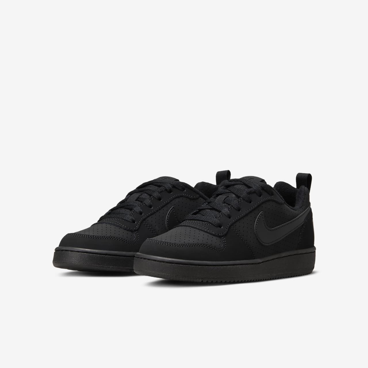 nike court borough triple black