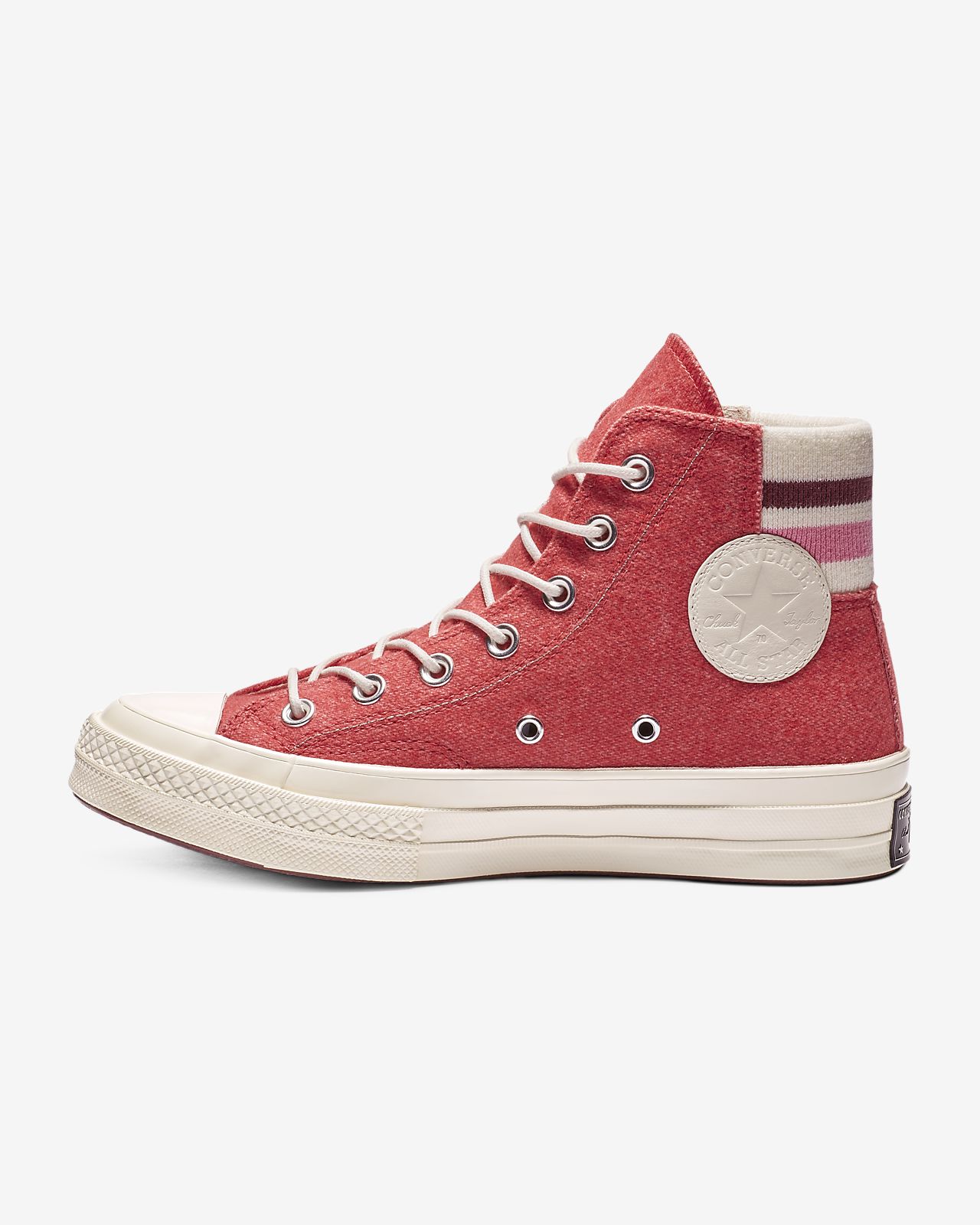 converse chuck 70 retro stripe high top sneakers