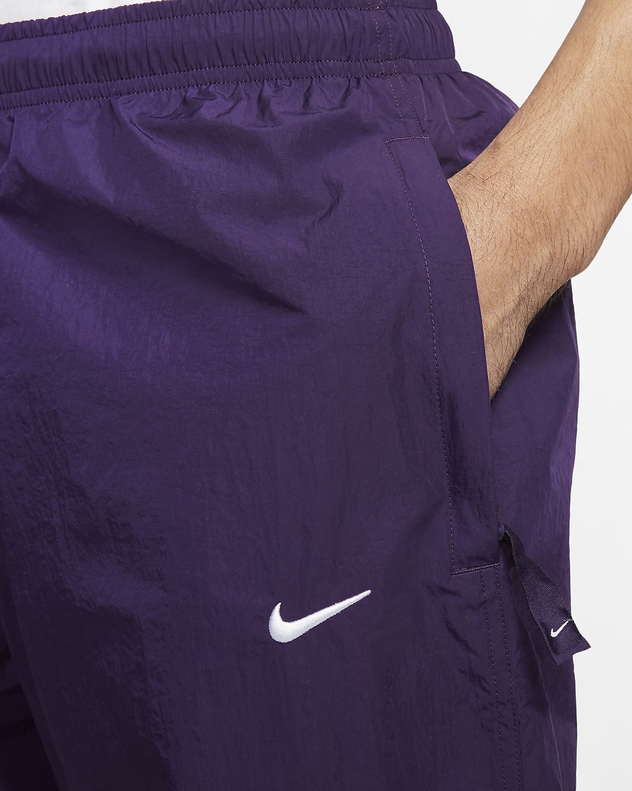 nike purple track pants