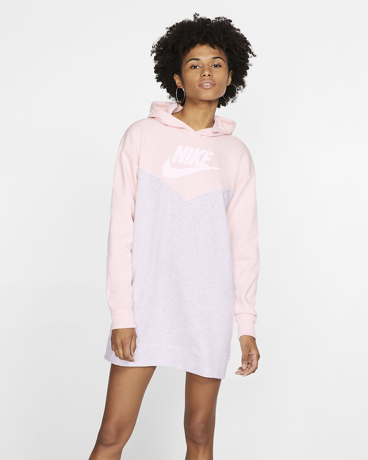 Nike Sweat à capuche Femme Nike Sportswear Heritage (rosa Nike Sweat à capuche Femme Nike Sportswear Heritage (rosa