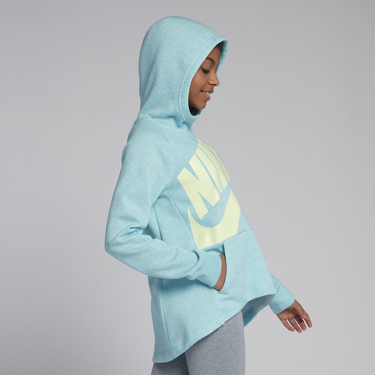 girls aqua hoodie