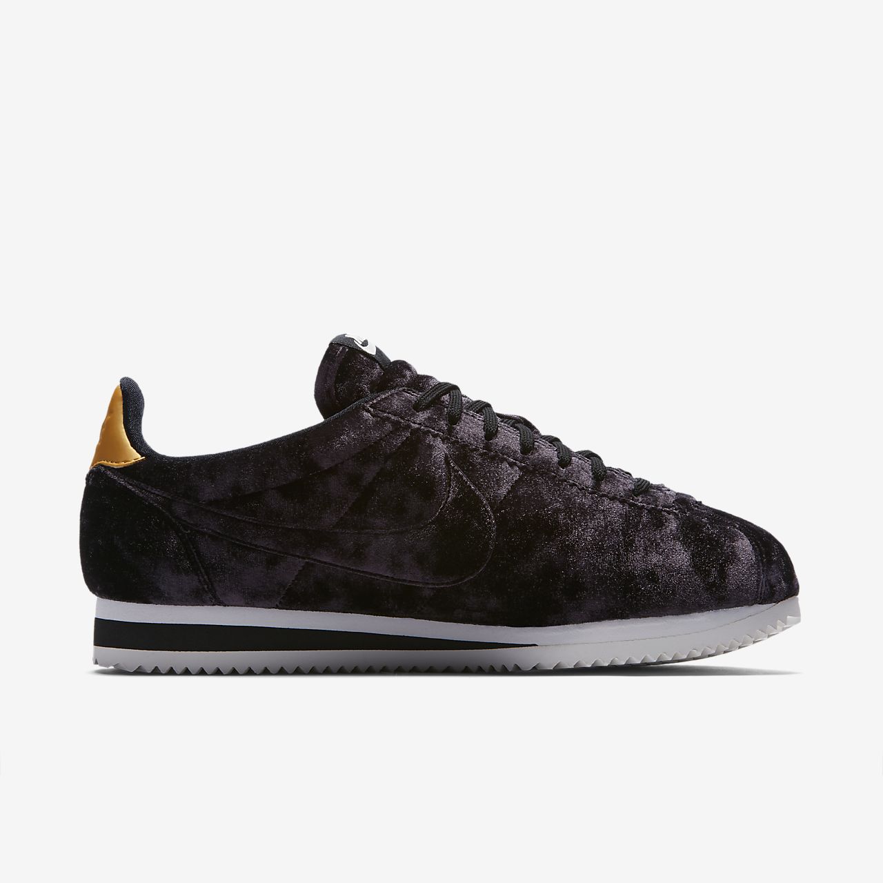 nike cortez velvet grey