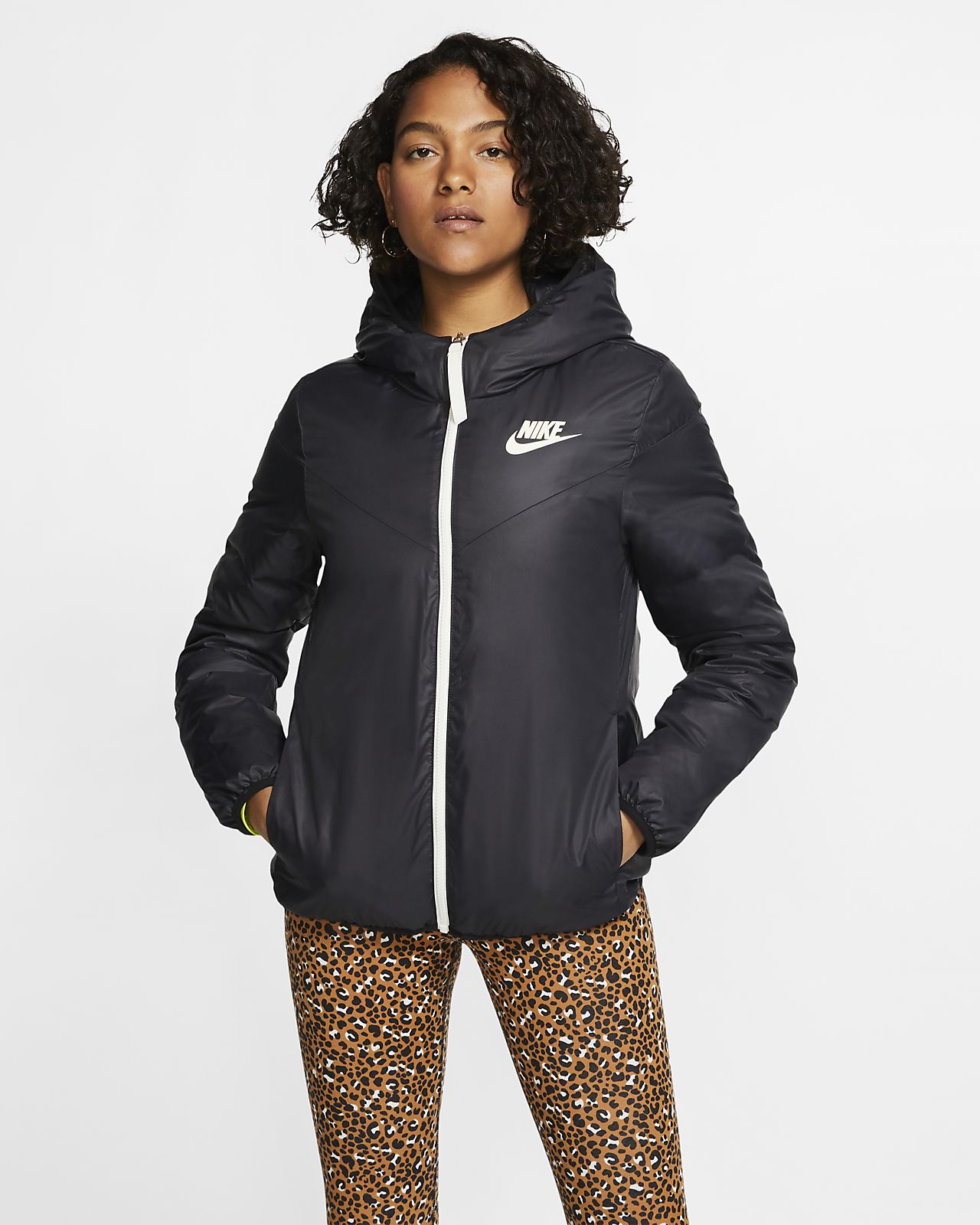 nike sportswear windrunner down fill hoodie