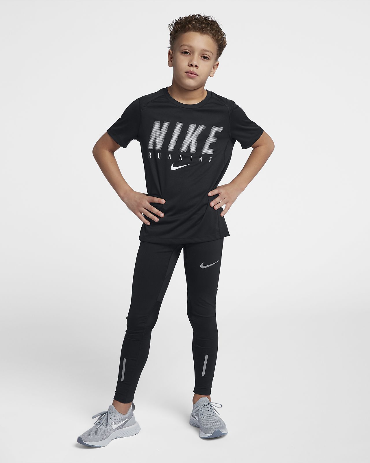 nike epic react kids silver