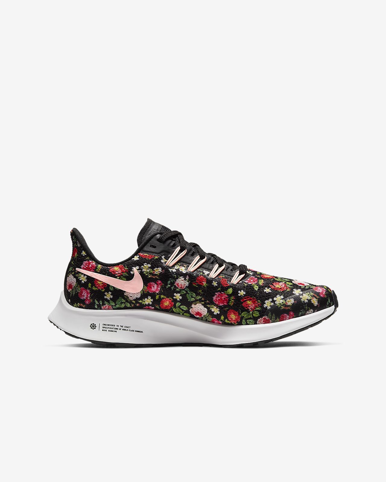nike running shoes with flowers