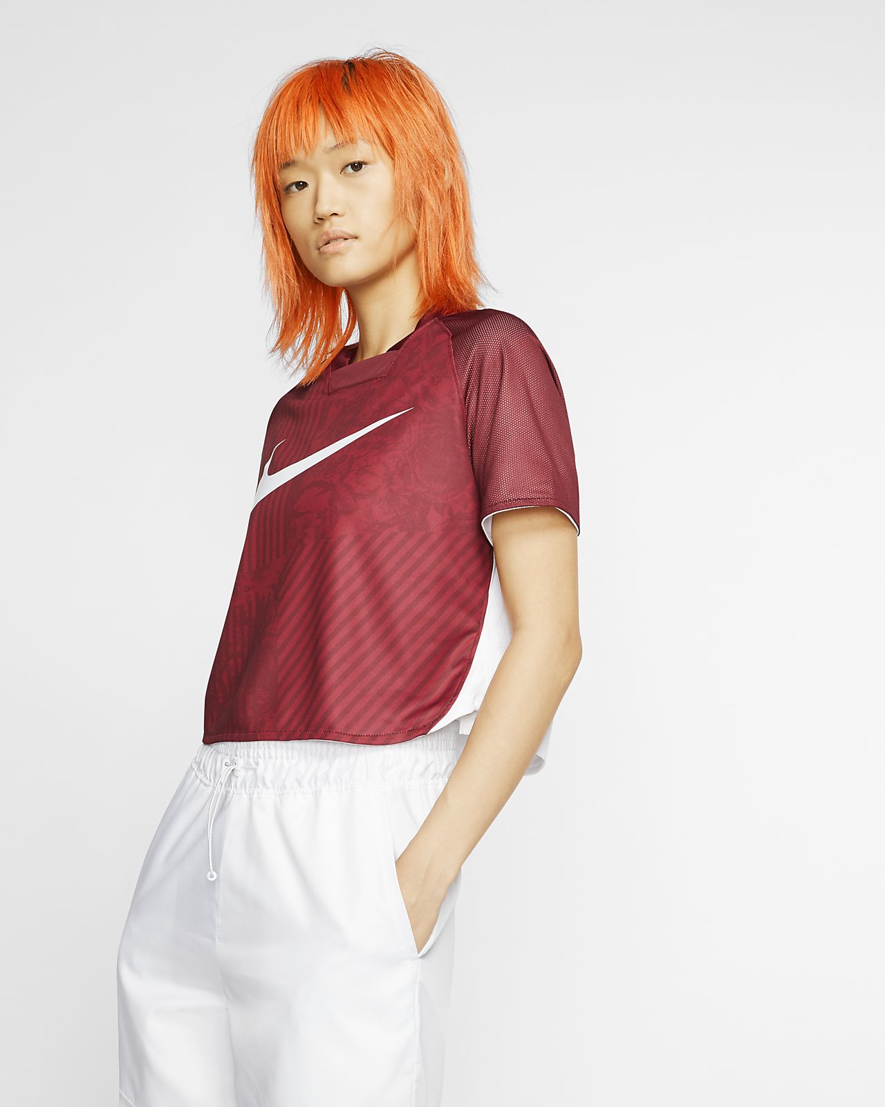 Nike Sportswear Dri Fit Unite Totale Women S Cropped Short Sleeve