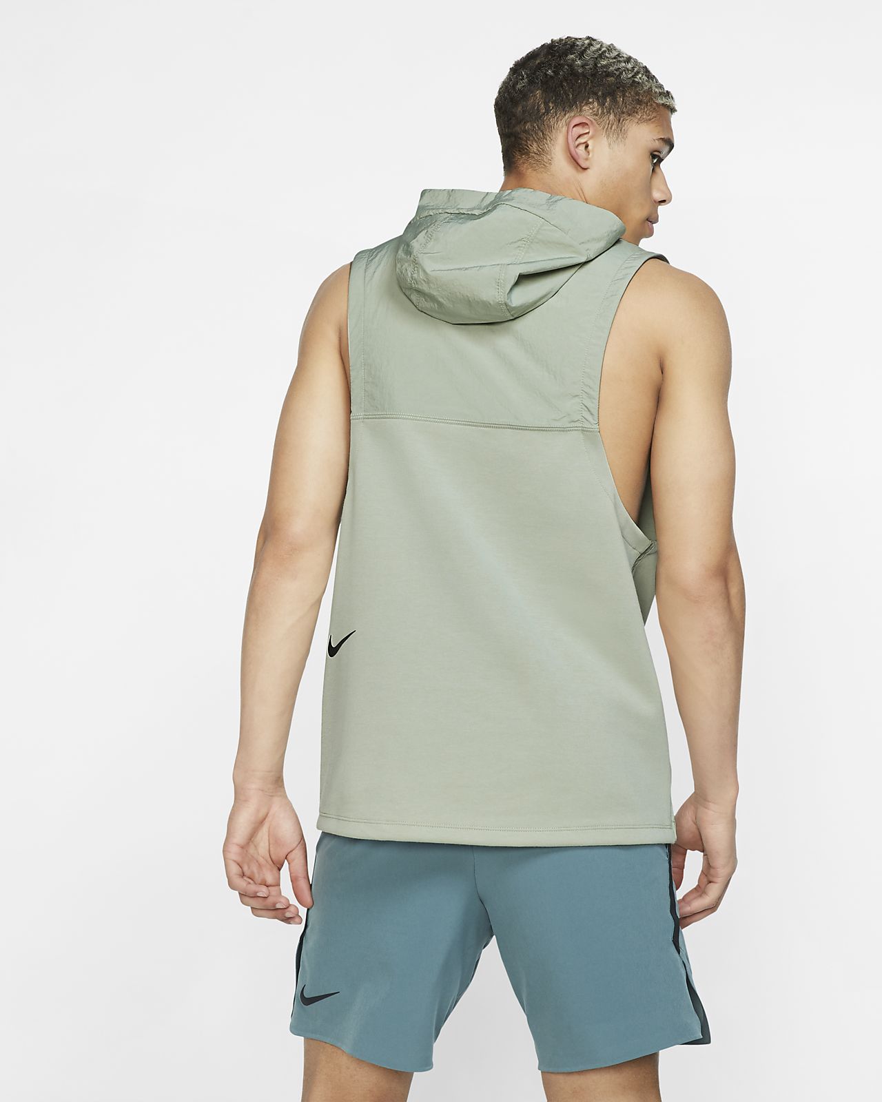 nike hooded sleeveless top