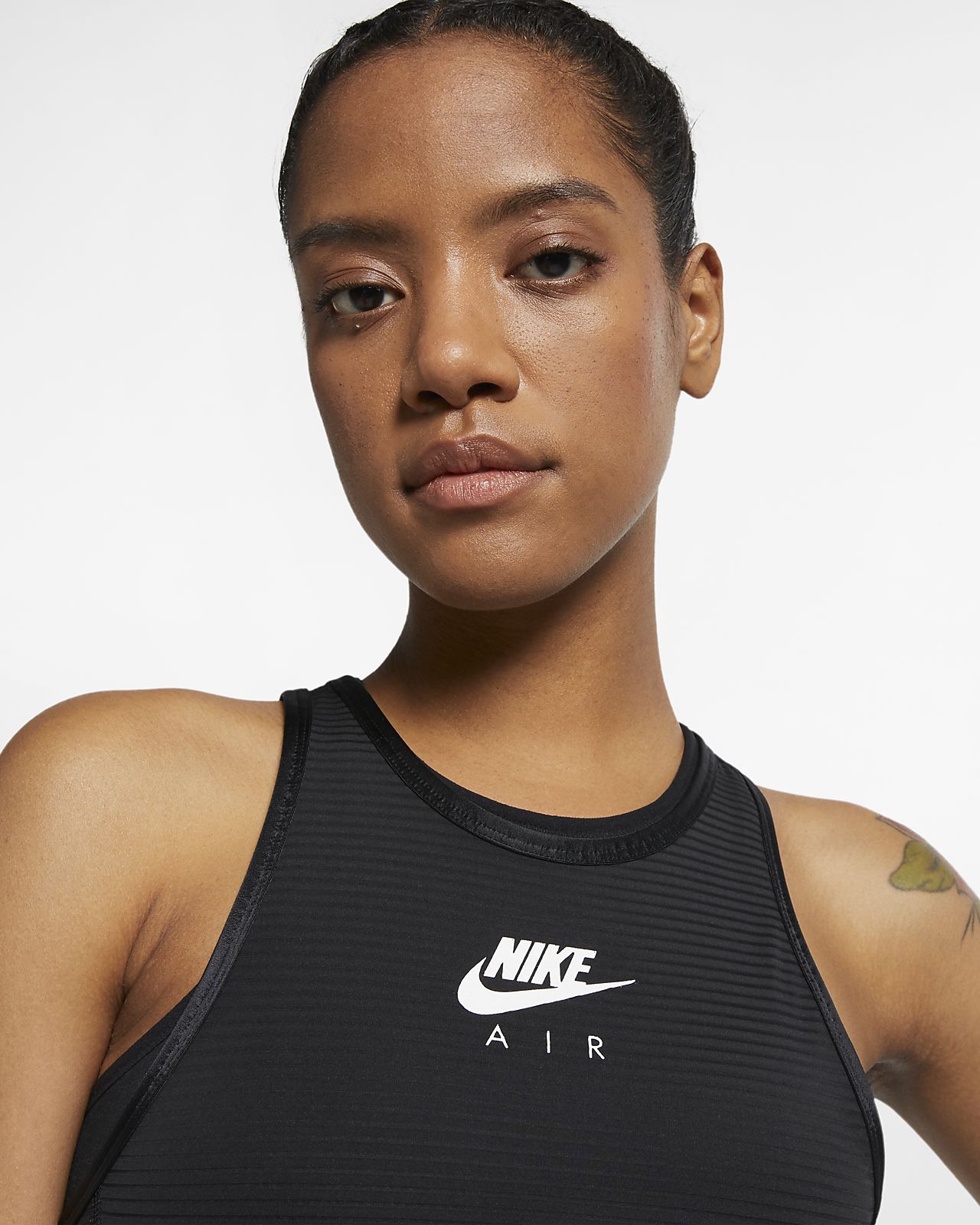 nike miler women's cropped running tank