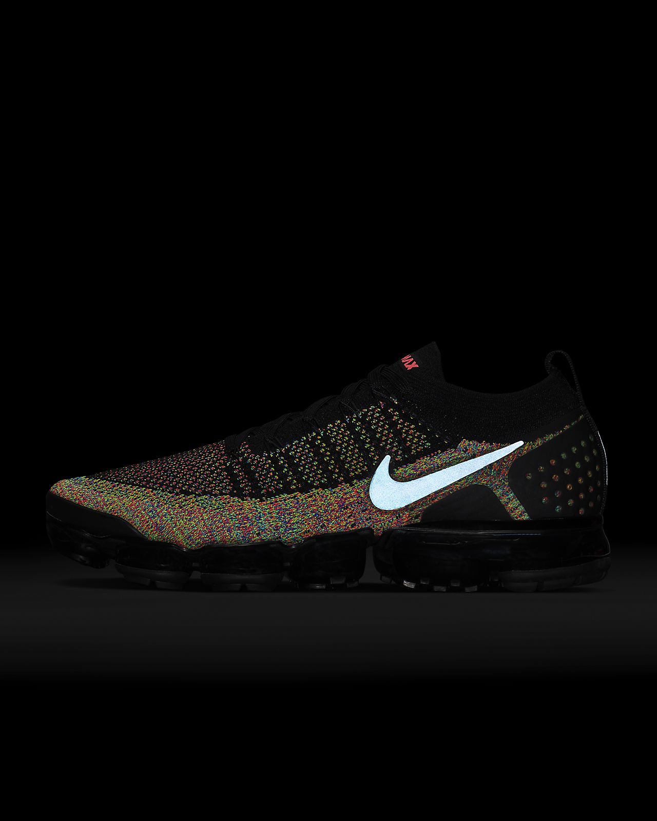 vapormax flyknit 2 black racer pink