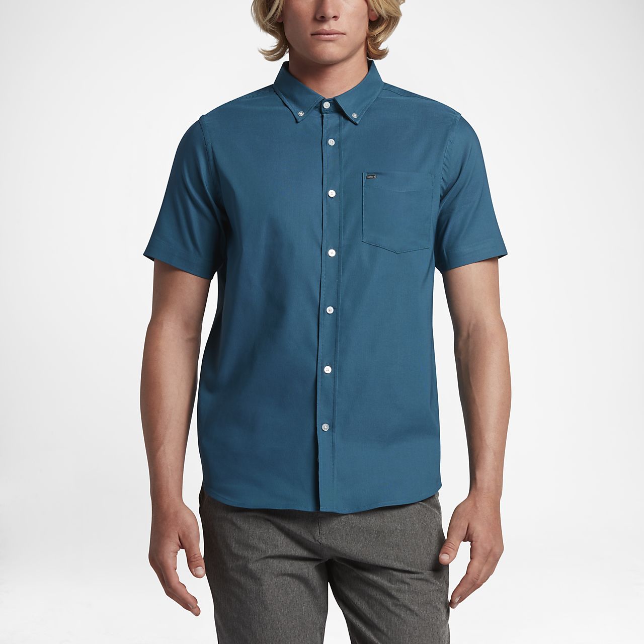 men's dri fit button down shirts