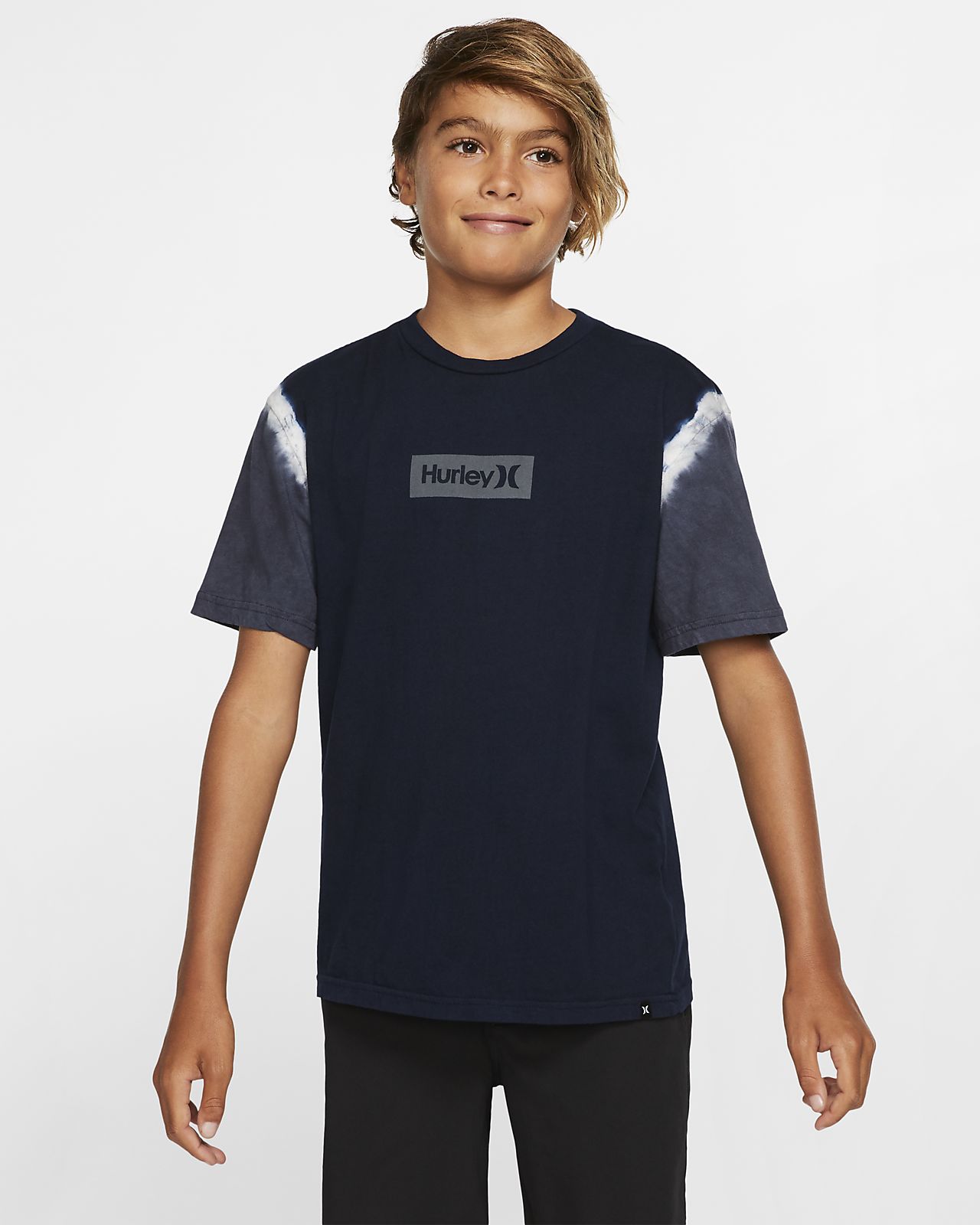 Hurley One And Only Small Box Dip Dye Jungen T Shirt