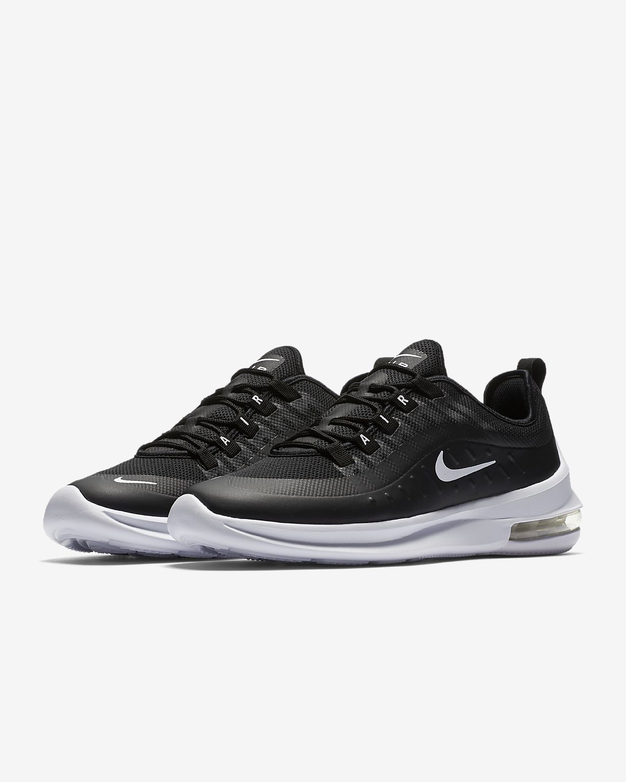 nike air max axis men's black and white
