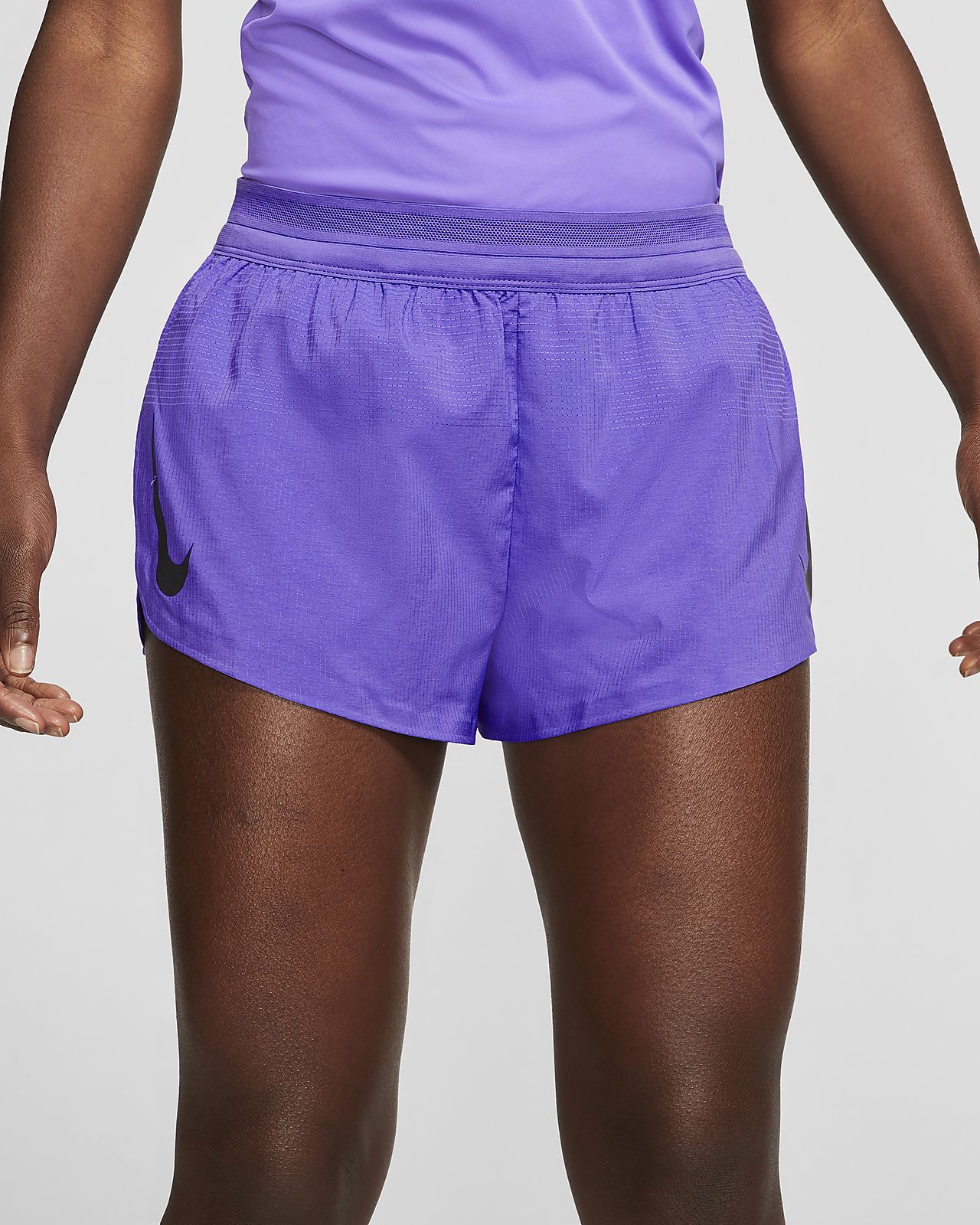 purple nike shorts