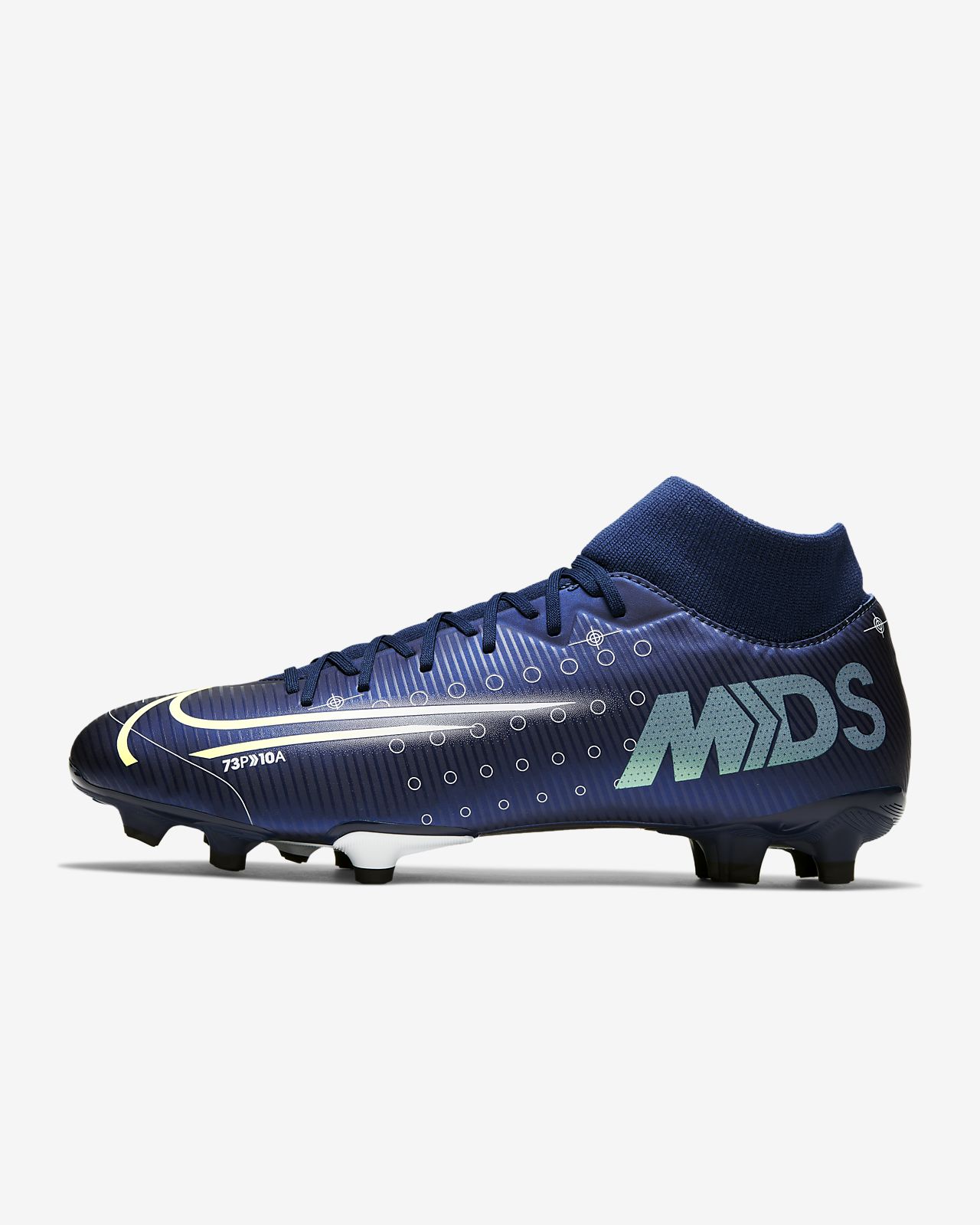 nike bleu crampon