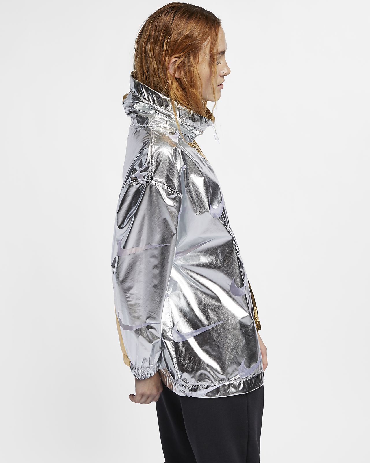 nike women's metallic jacket
