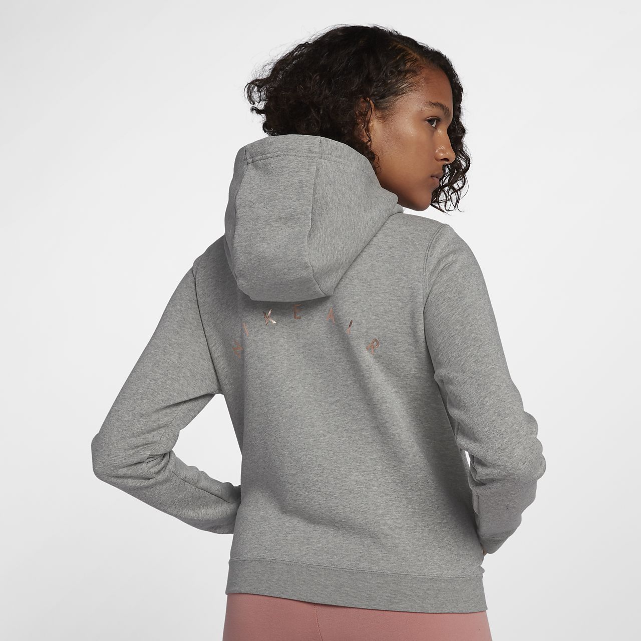 Nike Sportswear Rally Fleece Damen Hoodie in Metallic mit Sweatshirts Nike Sportswear Rally Crewneck Grey | Footshop