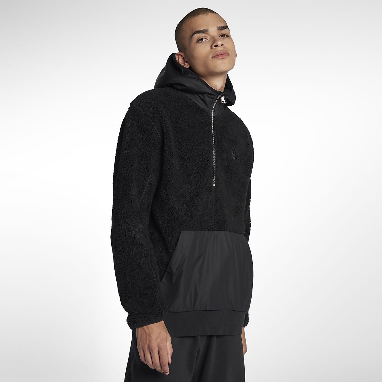nikelab essentials sherpa fleece