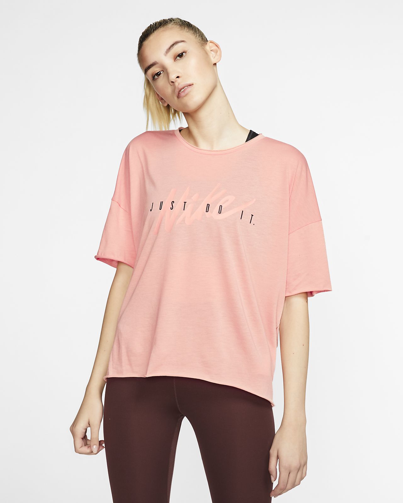 nike dri fit pink top