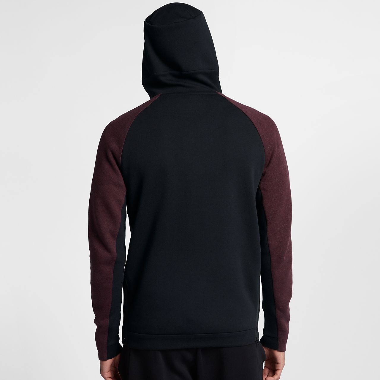 nike tech burgundy hoodie