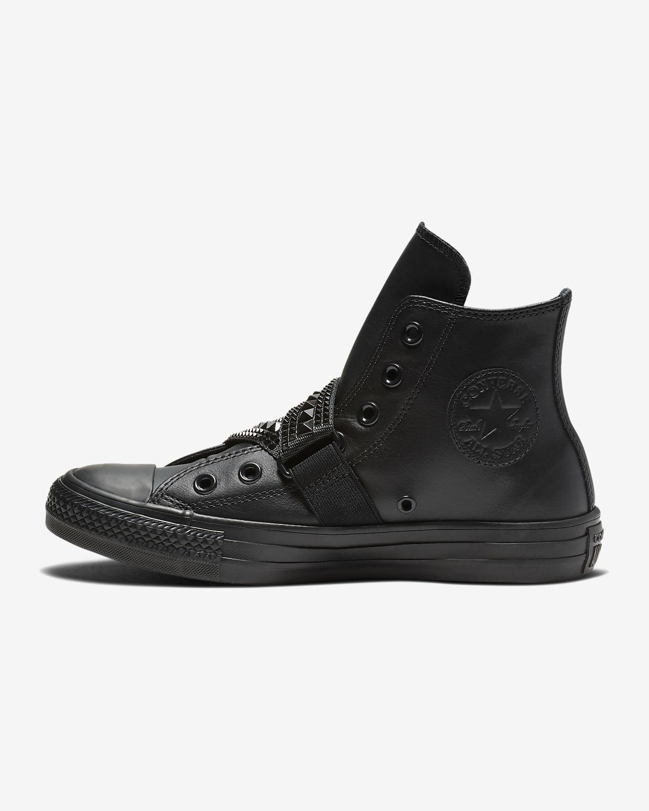 Converse Chuck Taylor All Star Punk Strap Leather High Top Women's Shoe ...