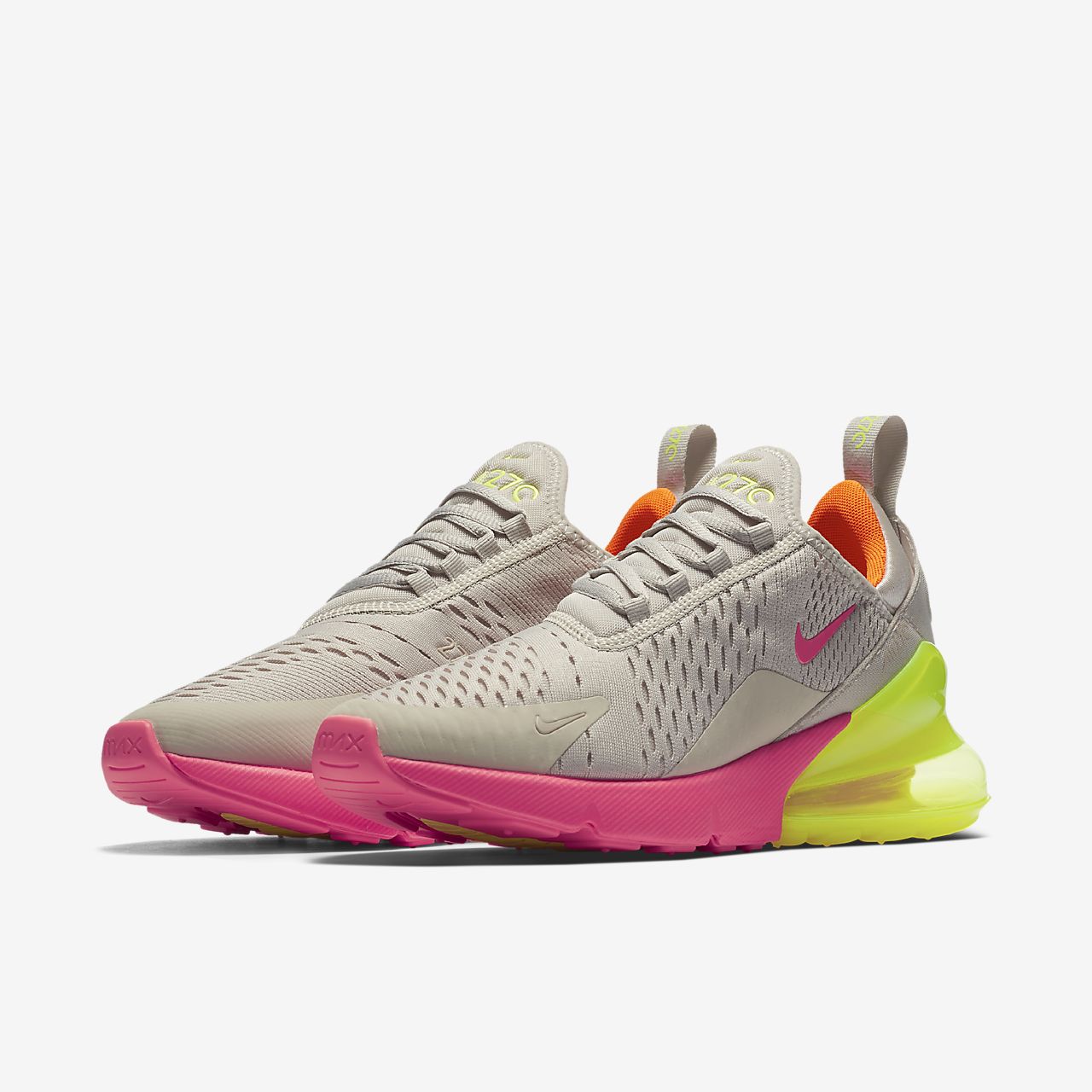 nike air max 270 flyknit women's pink