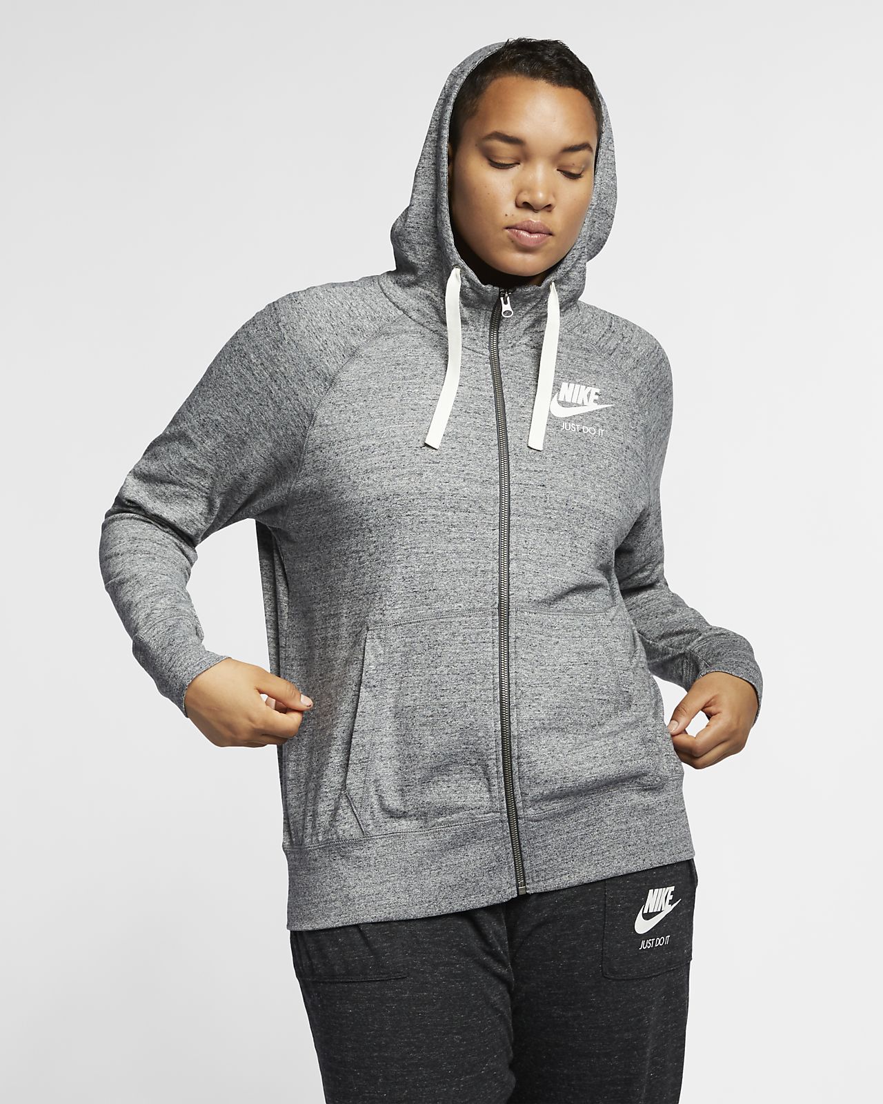 Nike Sportswear Gym Vintage Women S Full Zip Hoodie Plus Size