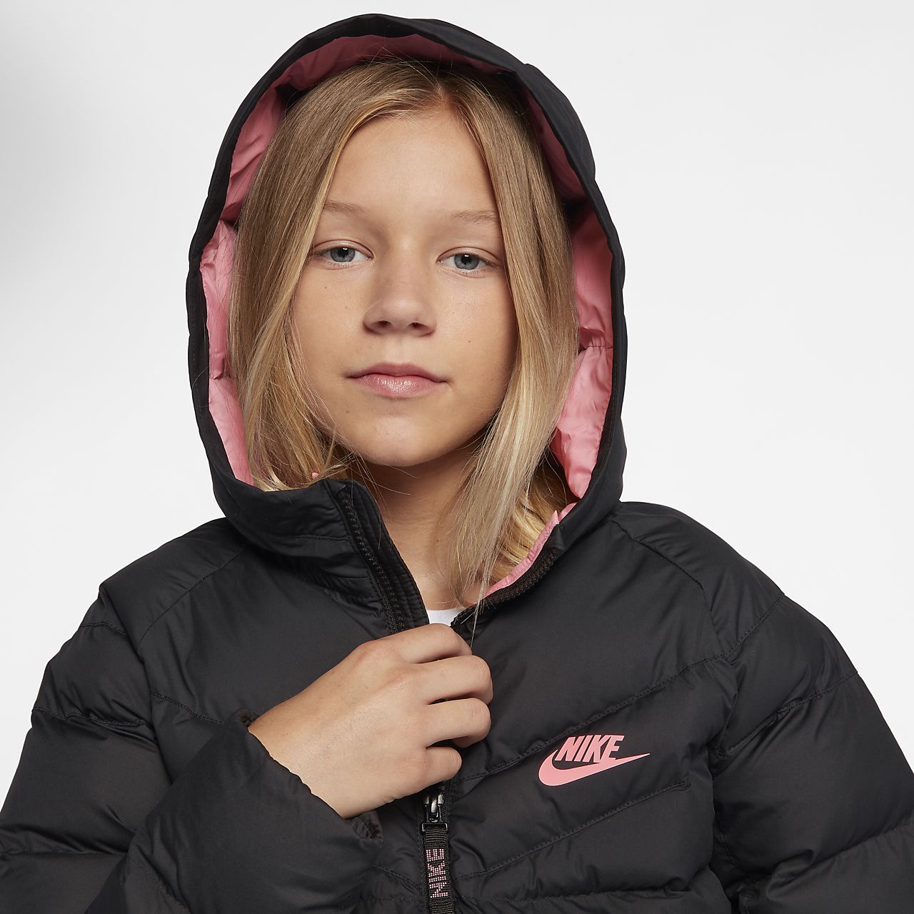 nike junior fill jacket black