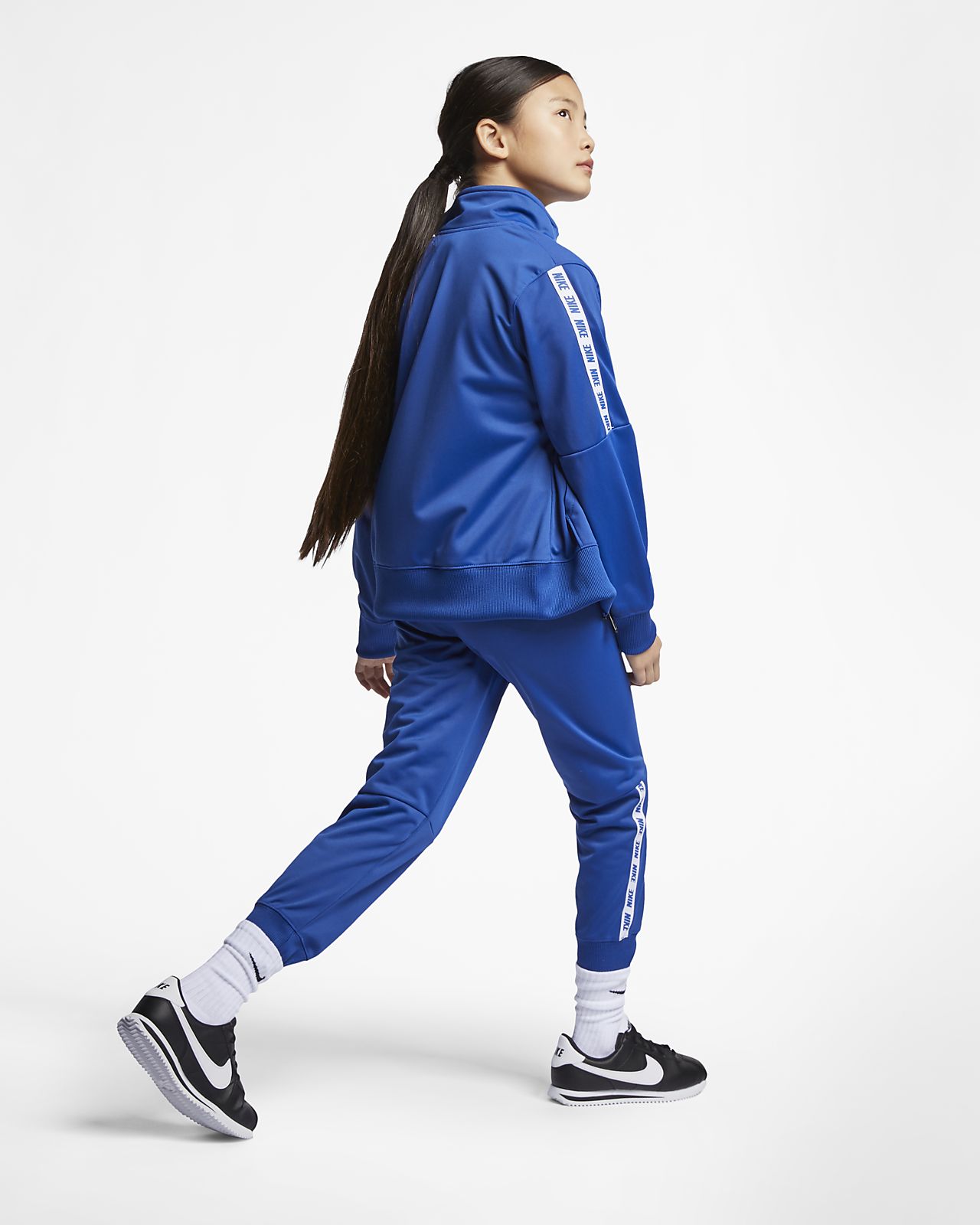 kids blue nike tracksuit